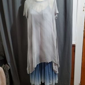 Free people 2 piece ombre dress